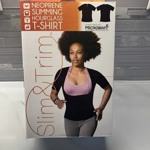 Neoprene Women's Slimming Hourglass Exercise T-Shirt With Microban XL - Picture 1 of 4