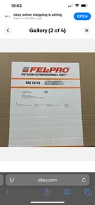 Fel-Pro TOS 18752 Transmission Oil Pan Gasket GM V8 M74, MW7 2001-2007 New - Picture 1 of 3