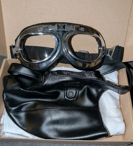NEW JECERY PILOT COS PLAY SET GOGGLE HELMET OPEN BOX COSTUME SCARF - Picture 1 of 2