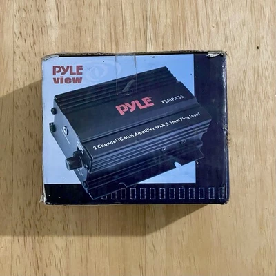 Pyle PLMPA35 Mini Amplificatore IC a 2 canali con ingresso spina 3,5 mm - Immagine 1 di 4