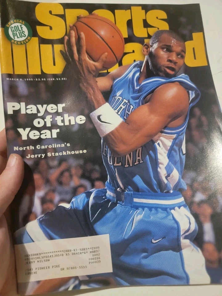 Jerry Stackhouse y Carolina del Norte - Sports Illustrated - 6/03/1995  Foto 1 de 3