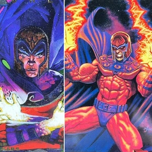 Magneto Vintage 1995 Fleer Ultra Marvel X-Men #28 und Limited Edition Karte #8/9 - Bild 1 von 8