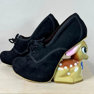 RARE Irregular Choice Bambi Disney Collectors Vintage Black Heels US 7 EU 38 - Bild 1 von 10