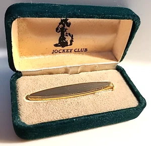 Jockey Club Tie Clip Vintage ~Suitable to engrave owner's name? Stocking stuffer - Picture 1 of 4