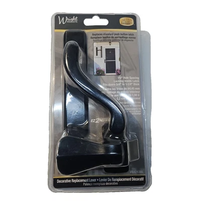 Pestillo de puerta de montaje en superficie Bayfield Wright Products VBA213BL - negro - NUEVO Foto 1 de 2