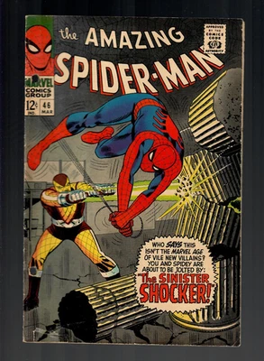 Amazing Spider-Man #46 Marvel Comics 1967 - 1st App Of The Shocker Silver Age - Image 1 of 2