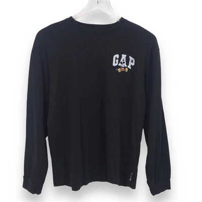 Gap × Disney Organic Cotton Mickey Mouse Graphic T-Shirt XXL Crew Neck Black - Image 1 of 4