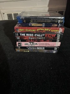 WWE/WWF WRESTLING 10 DVD/ Blu Ray Lot Stone Cold Piper Hart Rock Ecw Rare Oop! - Picture 1 of 2