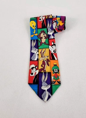 Colección de estampillas vintage 1997 Looney Tunes corbata para el cuello Bugs Bunny Sylvester Taz EE. UU. Foto 1 de 4