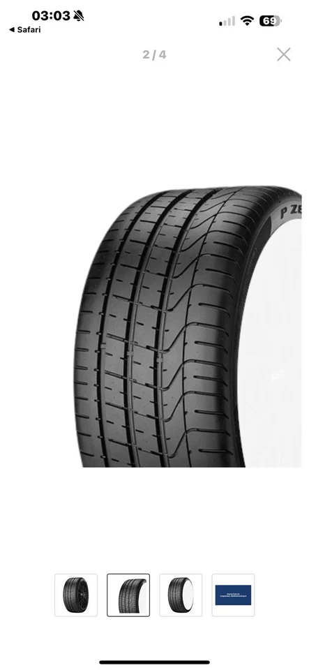 2x Pirelli P Zero Sommerreifen 245/45/R18 100Y - Bild 1 von 1
