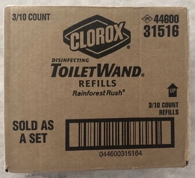 30x Clorox ToiletWand Disinfecting Refills | Disposable Wand Heads | Pack of 30