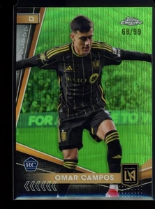 2024 Topps Chrome MLS #170 Omar Campos Neon Green Wave /99 - Bild 1 von 2