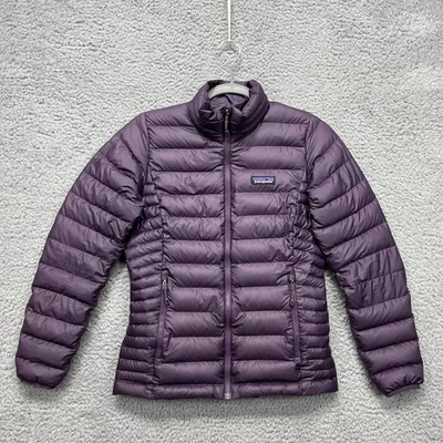 Patagonia Jacket Womens XXS Purple Down Sweater Puffer Insulated Coat Full Zip - Image 1 of 4