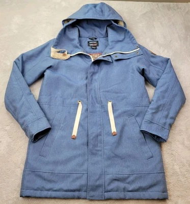 Куртка женская Burton Hazelton маленькая синяя с капюшоном живая подкладка карманы шнурки - Изображение 1 из 4