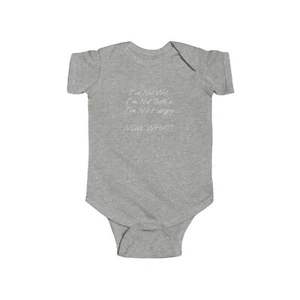 Infant Romper, Cute Funny Jersey Bodysuit for Babies, Newborn Jumpsuit, Baby - Picture 1 of 17