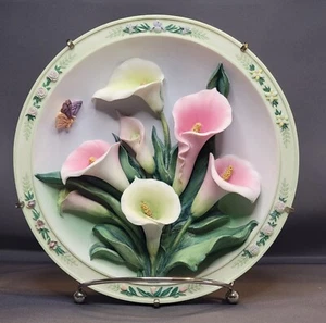 The Calla Lily Garden 3D Teller Lena Liu Beautiful Gardens Skulptur #8 mit COA - Bild 1 von 5