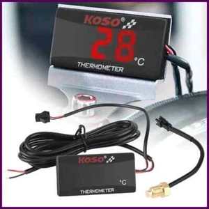 12V 0~120°C Monitor Motorcycle Thermometer Water Tank Retrofit Temperature Meter - Photo 1/26