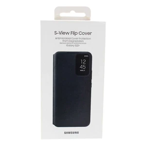 Samsung S View Flip Cover Case for Galaxy S22 Plus Black EF-ZS906CB New - Picture 1 of 2