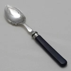 Cuchara de mermelada vintage azul oscuro mango de baquelita EPNS plateada servicio cubiertos conservación - Imagen 1 de 2