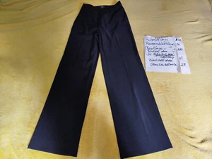 Hose Stoff schwarz Jean Pascal retro 90er Jahre weites Bein Marlenehose Gr. 36/3 - Bild 1 von 5