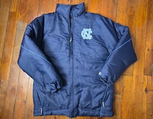 Vintage 1990's Team Starter UNC Tarheels Puffy Jacket Coat Size M fits Large - Picture 1 of 18