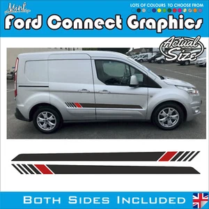 SWB FORD TRANSIT CONNECT COMPATIBLE CAMPER STRIPES GRAPHICS DECALS ST 019 - Picture 1 of 4