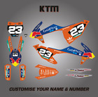 KTM SX 50cc Motocross Graphics Kit 2000 - 2024 : Nom et Numéro Personnalisés : SX 50