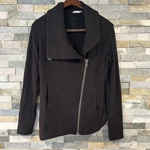 Chaqueta para mujer Helmut Lang rayón asimétrica con cremallera gris talla P - Imagen 1 de 7