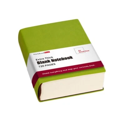 Extra Thick Blank Paper Notebook for Drawing Sketching Doodle A6 Size 720 Pages - Image 1 of 4