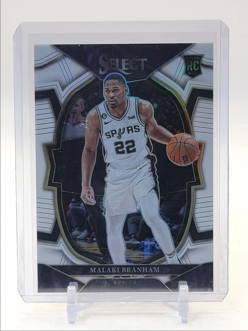 MALAKI BRANHAM 2022-23 SELECT CONCOURSE WHITE ROOKIE SPURS RC /149 Q1624