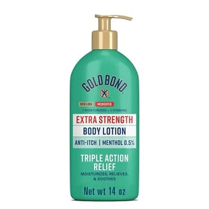 Gold Bond Lotion, medizinischer extra starker Körper, 14 Unzen Flasche - Bild 1 von 9