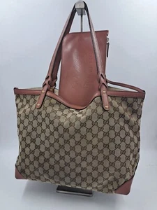 GUCCI BORSA MODELLO CANVAS TOTE BAG BEIGE - Foto 1 di 17