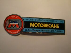 2 stickers MOTOBECANE vintage autocollant d époque