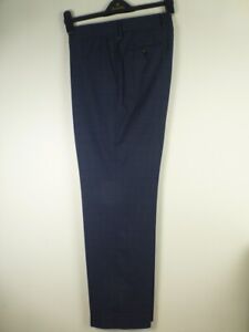 GUCCI Dress Pants W34 L32.5 Blue Gray Plaid Good Condition Slacks