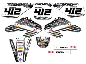 2001-2003 XR 70 MERICA Grey Senge Graphics Kit Compatible with Honda - Picture 1 of 10