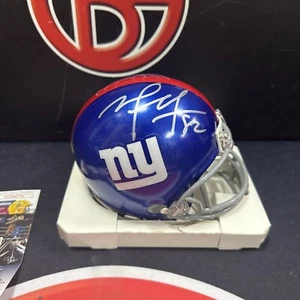 Mario Manningham New York Giants Signed Speed Mini Helmet Autographed JSA COA - Picture 1 of 4