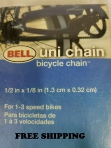 BELL Speedy Bicycle Chain 1/2" x 1/8” Replacement Uni Chain FAST FREE SHIPPING  - Picture 1 of 5