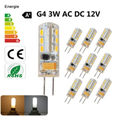 10X G4 3W LED warm/kaltweiß Mini Birne SMD 2835 Ersatzlampe AC/DC 12V - Bild 1 von 4