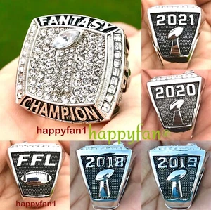2020 2021 2022 2023 2024 Fantasy Football Championship Ring Winner Size 8-14 New - Picture 1 of 8