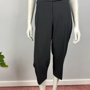 Brown Sugar Size 16 Capri Dress Pants Black Straight Leg Crop Pockets Women NEW - Bild 1 von 12