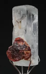 AQUAMARINE -20 CARATS NATURAL AQUAMARINE AND RED GARNET PAKISTAN, (Af-79), - Imagen 1 de 21