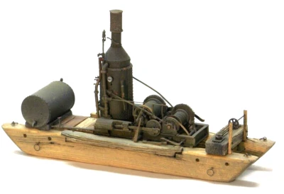 S SCALE Sn3 AH&D 2 SPOOL LOGGING DONKEY ENGINE WINCH WISEMAN MODEL SERVICES KIT - Image 1 of 4
