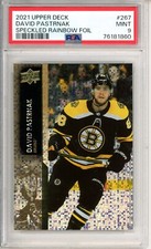 2021-22 Upper Deck David Pastrnak 267 Speckled Rainbow Foil PSA 9 Bruins POP 1 