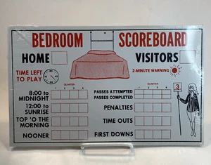 Vintage Bedroom Scoreboard Novelty Dry-Erase Board 1971 Leister Game Company - Picture 1 of 7