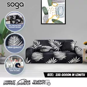 SOGA 2 Seater Coffee Sofa Cover with Ruffled Skirt Couch Protector Stretch - Picture 1 of 10