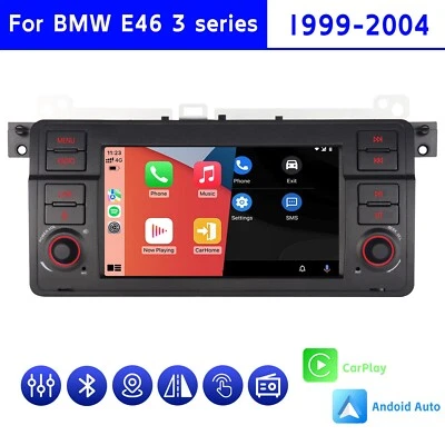 Estéreo Coche BT CarPlay AirPlay Android Automático Alta Potencia DAB BMW E46 Serie 3 FM/AM Foto 1 de 4
