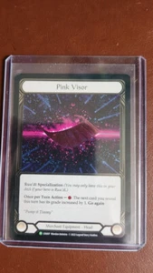 Flesh and Blood Pink Visor COLD FOIL Alpha Investments Promo limited edition - Picture 1 of 1