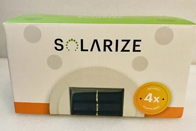 4 Pack Waterproof Outdoor Solar Gutter Lights LED Warm Light Roof Fence Patio - Image 1 of 4