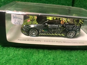 ALPINE A110 DELECOUR/GUIGONNET 3RD RALLYE MONTE CARLO 2022 SPARK 1/43 S6699 - Picture 1 of 1