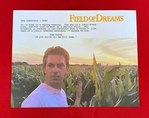 Field of Dreams "If You Build It, He Will Come" Script Art - 8.5 x 11 - Picture 1 of 7